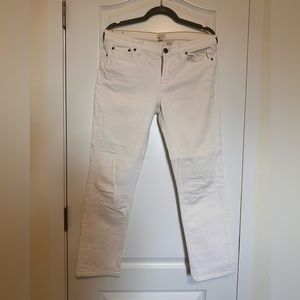 J. Crew Factory White Straight Leg Jeans